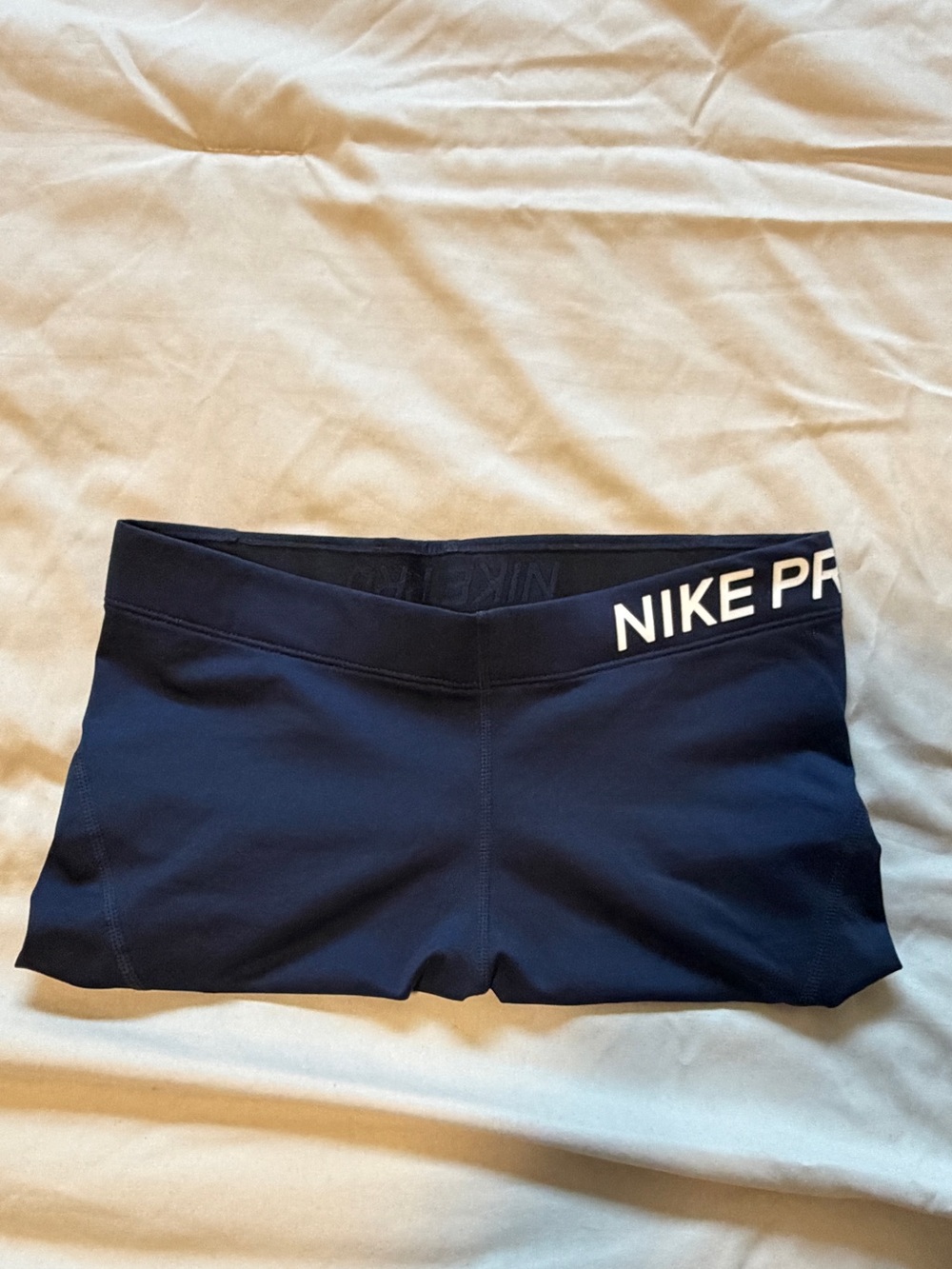 navy blue nike pro shorts